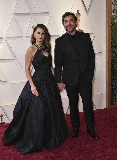 Actors Penelope Cruz and Javier Bardem during 94th Academy Awards ( Oscars ) on Sunday, March 27, 2022,  in Los Angeles.