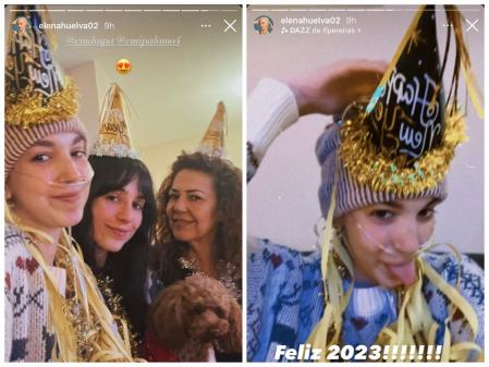 Así fue la entrada al 2023 de Elena Huelva