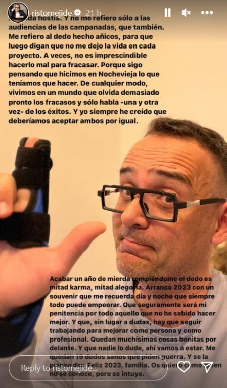 Risto no ha empezado el año precisamente bien.