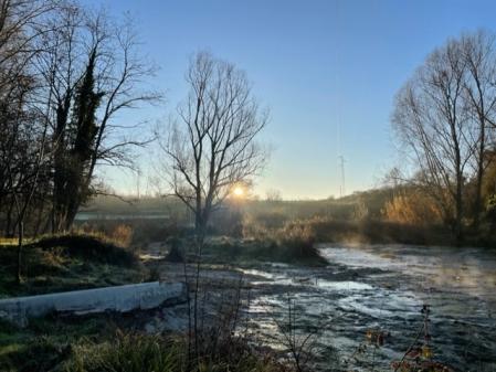 Paisajes del río Ges.