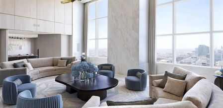 Las habitaciones tienen salas de estar.