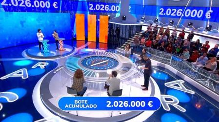 El bote sigue subiendo en cada programa.