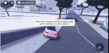 La madre se conectó a Roblox