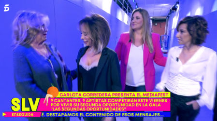 Carlota visita 'Sálvame'.