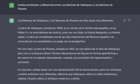 Un ejemplo de uso de ChatGPT