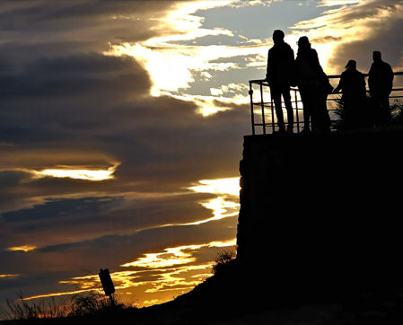 Puesta de sol en Sitges.