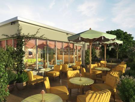 Un render del bar en la azotea del hotel La Fantaisie, The Rooftop