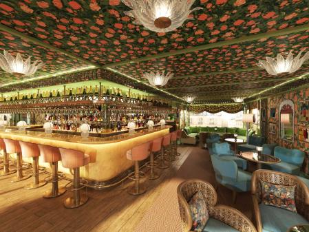 Otra imagen de la recreación en 3D de los espacios gastronómicos del hotel La Fantaisie