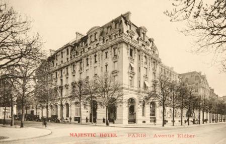 El hotel Majestic de París a principios del siglo XX