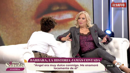 Bárbara Rey, durante su entrevista con Sonsoles Ónega