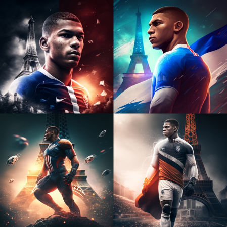 Kylian Mbappé como héroe