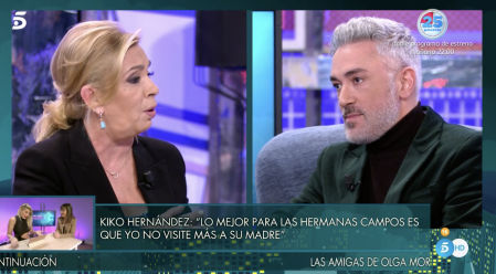 Kiko Hernández se ha sentado en el plató del programa presentado por Jorge Javier Vázquez para someterse a la prueba del polígrafo de Conchita Pére