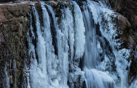 La Riera Major helada.