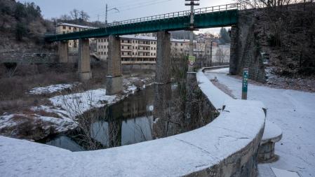 Nieve en La Farga de Bebié.