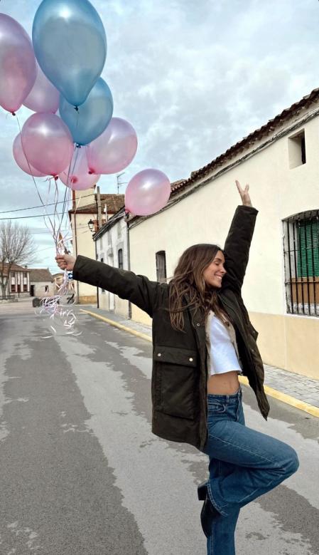 María Pombo en su fiesta 'gender reveal'