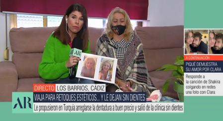 Maribel no ha dejado de llorar durante toda la entrevista.