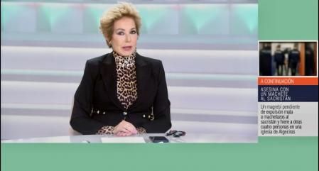 Ana Rosa Quintana tras finalizar la conexión con una seguidora del programa