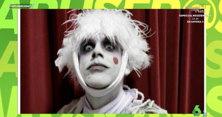 José Yélamo caracterizado para actuar con su chirigota en el Carnaval de Cádiz