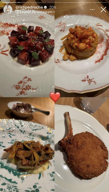 Su exquisita cena en Dubái