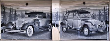 Ejemplo de persianart en un parking de Sants.