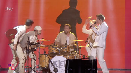 Meler durante su actuación en el Benidorm Fest