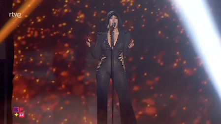 Mónica Naranjo durante su actuación en el Benidorm Fest