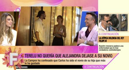 Alejandra durante el programa de este sábado