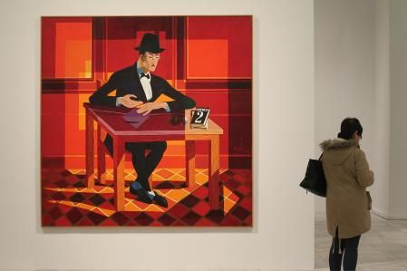 Exposición en el Reina Sofía jose de Almeida Negreiros retrato de fernando pessoa 1964