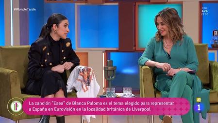 Blanca Paloma acude al programa de Toñi Moreno en TVE tras ganar el Benidorm Fest 2023
