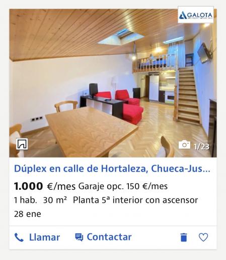 La imagen de otros de los pisos