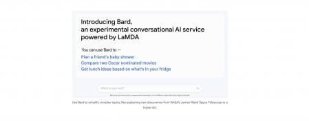Anuncio de Google sobre Bard
