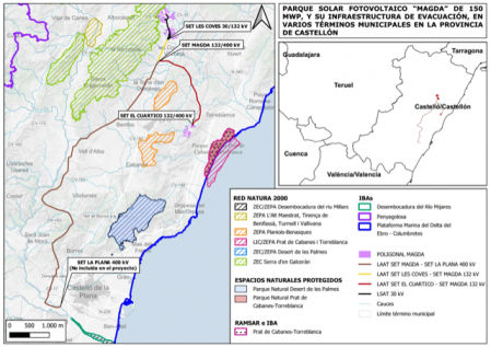 Proyecto del proyecto MAGDA y su afectación al territorio de Castellón