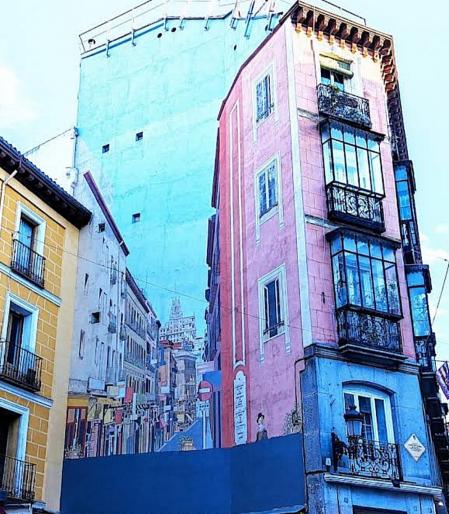 Mural en Madrid (calle Cruz).