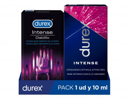 Pack anillo estimulador de Durex Diablillo + Durex Gel Intense Orgasmic