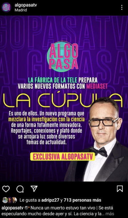 Según avanza 'AlgopasaTV', La Fábrica de la Tele prepara nuevos formatos con Mediaset