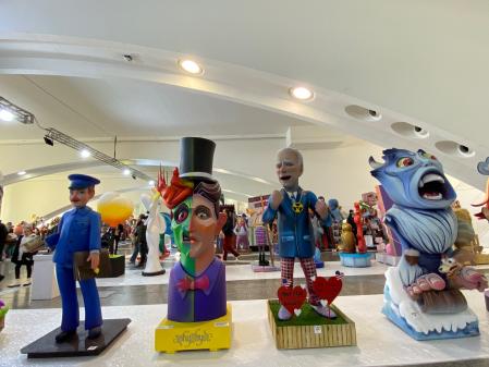 Una muestra de 'ninots' expuestos en la Exposició del Ninot hasta el 14 de marzo