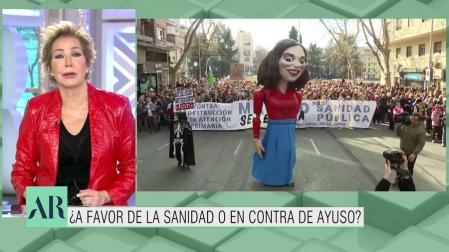 'Ana Rosa' se hace eco de la manifestación en Madrid por la Sanidad Pública