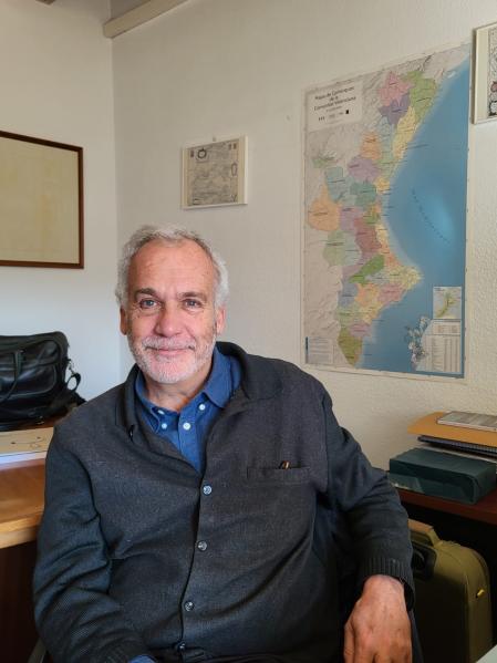 Oriol Nel.lo durante la entrevista