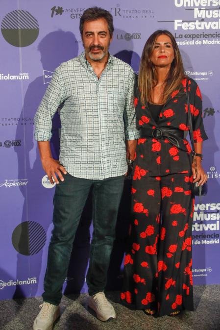 Presenter Nuria Roca and Juan del Val at the photocall of the Universal Music Festival in Madrid on Friday, July 30, 2022