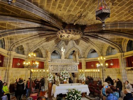 Cripta de Santa Eulàlia en la Catedral de Barcelona.