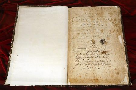 Edición de la 'Vida de Cosme de Médici'.