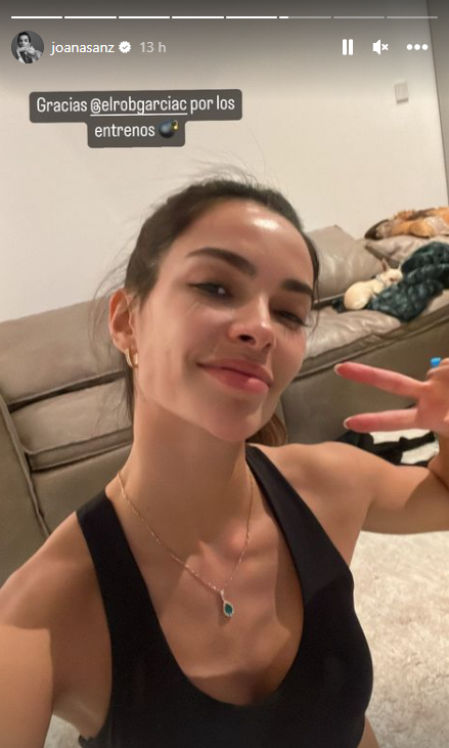 Joana Sanz hace deporte el Día de San Valentín.