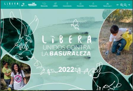 Portada de la memoria de actividades del proyecto Libera en 2022  .