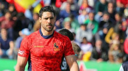 Jaime Nava durante su etapa como capitán de la Selección Española de Rugby