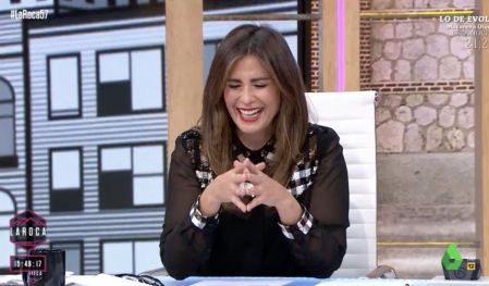 Nuria Roca, en pleno ataque de risa por una anécdota íntima de su marido Juan del Val