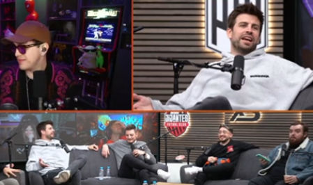 El momento en el que Piqué escucha la respuesta de Ibai.