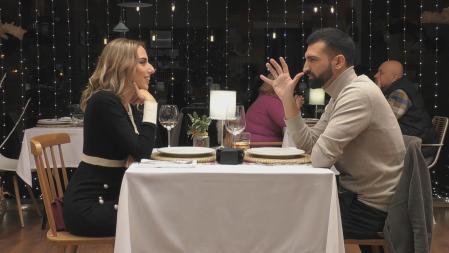 Giuseppe y Estefanía en 'First Dates'