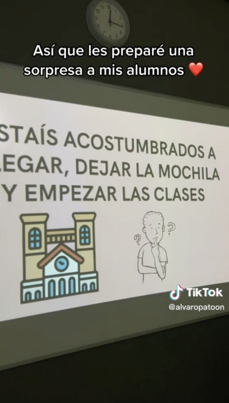 La actividad que ha preparado el maestro acumula casi tres millones de visitas en TikTok