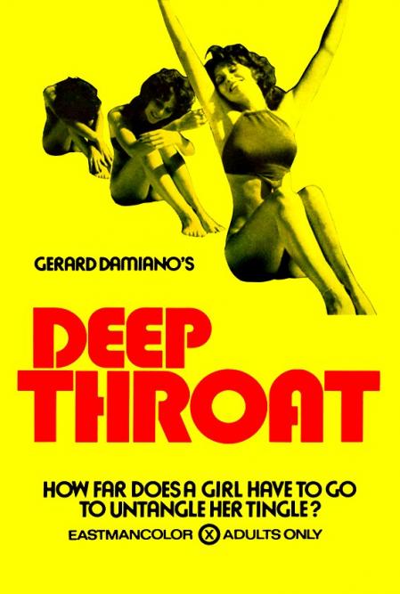 Cartel de 'Garganta profunda'.