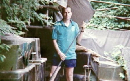 Hadden Clark, en su época como jardinero